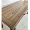 ANTICO TAVOLO 4 cassetti LEGNO NOCE epoca 1800 gamba spillo IMPERO Restaurato