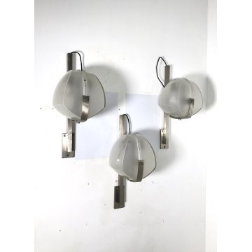 LOTTO 3 LAMPADA PARETE APPLIQUE Omicron DESIGN Vico Magistretti PER Artemide '61