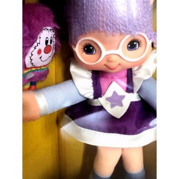 BAMBOLA VINTAGE Rainbow Brite Shy Violet & I.Q. Sprite DOLL MATTEL N° 7984  1984