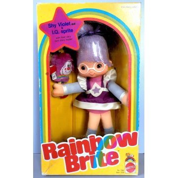BAMBOLA VINTAGE Rainbow Brite Shy Violet & I.Q. Sprite DOLL MATTEL N° 7984  1984