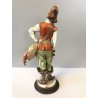 ANTICA FIGURA CERAMICA CAPODIMONTE MOSCHETTIERE "Athos" G. Cappè 15 cm/h  '900