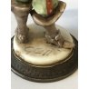ANTICA FIGURA CERAMICA CAPODIMONTE MOSCHETTIERE "Athos" G. Cappè 15 cm/h  '900
