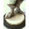 ANTICA FIGURA CERAMICA CAPODIMONTE MOSCHETTIERE "Athos" G. Cappè 15 cm/h  '900