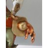 ANTICA FIGURA CERAMICA CAPODIMONTE MOSCHETTIERE "Athos" G. Cappè 15 cm/h  '900