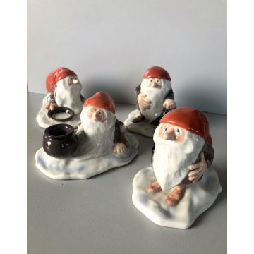 LOTTO 4 pz ELFI PORCELLANA Royal Copenhagen Harald Wiberg PIXIE 371-374-369-370