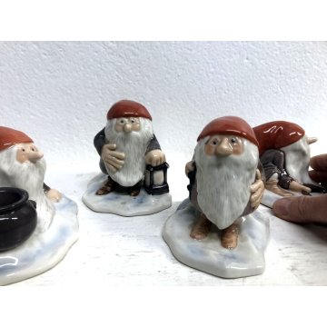 LOTTO 4 pz ELFI PORCELLANA Royal Copenhagen Harald Wiberg PIXIE 371-374-369-370