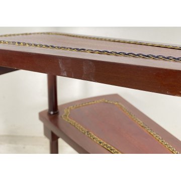 ANTICA GROSSA SCALA INGLESE DA LIBRERIA LEGNO SCALETTA 4 SCALINI PRIMI 1900 OLD