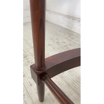 ANTICA GROSSA SCALA INGLESE DA LIBRERIA LEGNO SCALETTA 4 SCALINI PRIMI 1900 OLD