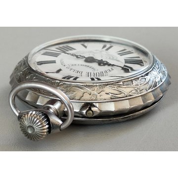 ANTICO OROLOGIO TASCA Superieure FS Ferrovie EPOCA '900 vintage BIG POCKET WATCH