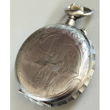 ANTICO OROLOGIO TASCA Superieure FS Ferrovie EPOCA '900 vintage BIG POCKET WATCH