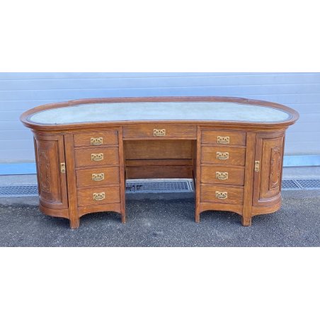 ANTICA SCRIVANIA FAGIOLO LIBERTY ART NOUVEAU UFFICIO SCRITTOIO OREFICE GEMMOLOGO