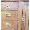 ANTICA SCRIVANIA FAGIOLO LIBERTY ART NOUVEAU UFFICIO SCRITTOIO OREFICE GEMMOLOGO