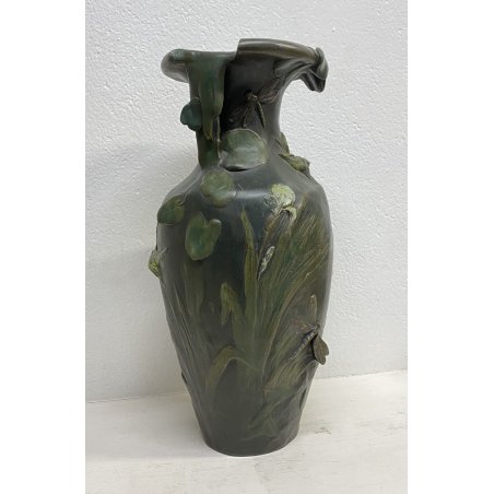 ANTICO VASO AUGUSTE MOREAU METALLO ART NOUVEAU FRANCIA LIBERTY VASE METAL 1800