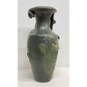 ANTICO VASO AUGUSTE MOREAU METALLO ART NOUVEAU FRANCIA LIBERTY VASE METAL 1800