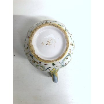 ANTICO VASO BROCCA VERSATOIO MAIOLICA A. Minghetti DECORO a RAFFAELLESCHE '20