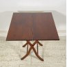 TAVOLINO DA CAMPEGGIO LEGNO PALISSANDRO PORTATILE TAVOLO PRIMI 1900 TABLE CAMPO
