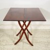 TAVOLINO DA CAMPEGGIO LEGNO PALISSANDRO PORTATILE TAVOLO PRIMI 1900 TABLE CAMPO