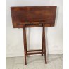TAVOLINO DA CAMPEGGIO LEGNO PALISSANDRO PORTATILE TAVOLO PRIMI 1900 TABLE CAMPO