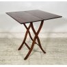 TAVOLINO DA CAMPEGGIO LEGNO PALISSANDRO PORTATILE TAVOLO PRIMI 1900 TABLE CAMPO