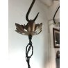 LAMPADARIO SOFFITTO VETRO MURANO MELE AZZURRO GOCCE GLASS LAMP 6 LUCI PRIMO '900