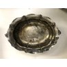 CENTROTAVOLA OVALE JARDINIERE SILVERPLATED A.B.M. BORDO MOSSO PRESE TRITONI '900