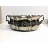 CENTROTAVOLA OVALE JARDINIERE SILVERPLATED A.B.M. BORDO MOSSO PRESE TRITONI '900