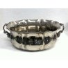 CENTROTAVOLA OVALE JARDINIERE SILVERPLATED A.B.M. BORDO MOSSO PRESE TRITONI '900