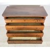 ANTICO COMO CASSETTONE 1800 CAPPUCCINO 4 CASSETTI LEGNO NOCE EPOCA 4 CASSETTI