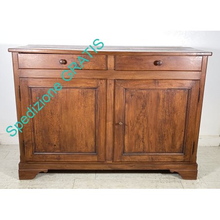 ANTICA CREDENZA LEGNO NOCE 1800 PIEMONTESE RUSTICA DISPENSA SALA ARTE POVERA
