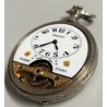 Hebdomas 8 jours ANTICO OROLOGIO TASCA cacciatore 900 OLD POCKET WATCH ø 50mm