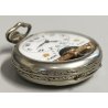 Hebdomas 8 jours ANTICO OROLOGIO TASCA cacciatore 900 OLD POCKET WATCH ø 50mm
