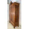 ANTICO GRANDE ARMADIO CIMASA 1800 LEGNO NOCE  2 ANTE GUARDAROBA OLD APPENDIABITI