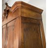 ANTICO GRANDE ARMADIO CIMASA 1800 LEGNO NOCE  2 ANTE GUARDAROBA OLD APPENDIABITI