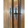 ANTICO GRANDE ARMADIO CIMASA 1800 LEGNO NOCE  2 ANTE GUARDAROBA OLD APPENDIABITI