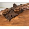 ANTICO GRANDE ARMADIO CIMASA 1800 LEGNO NOCE  2 ANTE GUARDAROBA OLD APPENDIABITI