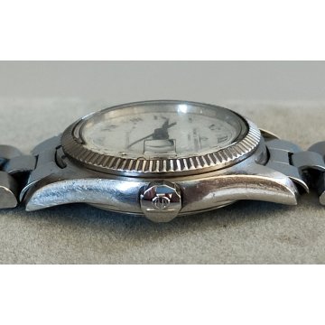 OROLOGIO POLSO LUSSO Baume & Mercier BAUMATIC 1215 vintage ACCIAIO Lady WATCH