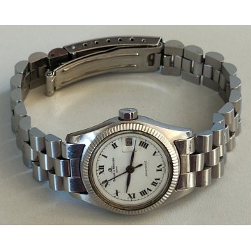 OROLOGIO POLSO LUSSO Baume & Mercier BAUMATIC 1215 vintage ACCIAIO Lady WATCH