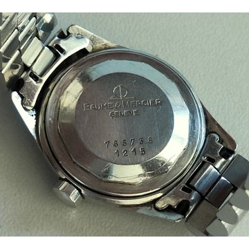 OROLOGIO POLSO LUSSO Baume & Mercier BAUMATIC 1215 vintage ACCIAIO Lady WATCH