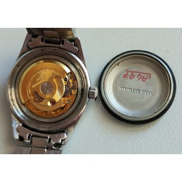 OROLOGIO POLSO LUSSO Baume & Mercier BAUMATIC 1215 vintage ACCIAIO Lady WATCH