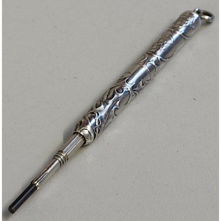 ANTICA MATITA Art Nuoveau ARGENTO epoca 1800 ANCIENT SILVER PROPELLING PENCIL