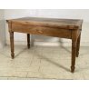 ANTICO TAVOLO PRANZO ALLUNGABILE A LIBRO RETTANGOLARE CASTAGNO ROVERE FINE 1800