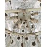 LAMPADARIO TRONCHI Toni Zuccheri VENINI 60 OLD ICE GLASS CHANDELIER Hanging Lamp