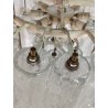 LAMPADARIO TRONCHI Toni Zuccheri VENINI 60 OLD ICE GLASS CHANDELIER Hanging Lamp