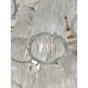 LAMPADARIO TRONCHI Toni Zuccheri VENINI 60 OLD ICE GLASS CHANDELIER Hanging Lamp