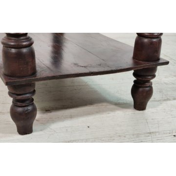 ANTICA ETAGERE scrittoio LEGGIO legno noce COLONNE TORNITE Luigi XVI epoca '800
