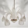 RARISSIMO LAMPADARIO ERCOLE BAROVIER TOSO ANNI 40 VETRO BUGNATO MURANO ROSTRATO