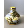 ANTICO VASO GLOBOSO MAIOLICA A. Minghetti DECORO PAESAGGI CASE CASTELLI MARINA
