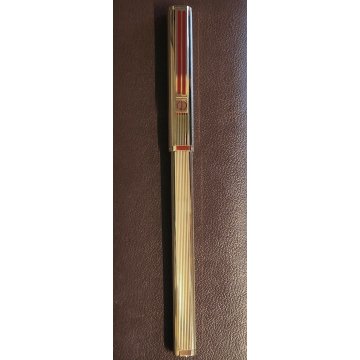 DUNHILL Gemline LACCA BORDEAUX penna sfera DORATA VINTAGE BALLPOINT PEN BOX