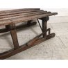 ANTICA SLITTA LEGNO FAGGIO STERZANTE freni neve EPOCA SLITTINO VOLANTE DISCESA
