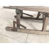 ANTICA SLITTA LEGNO FAGGIO STERZANTE freni neve EPOCA SLITTINO VOLANTE DISCESA
